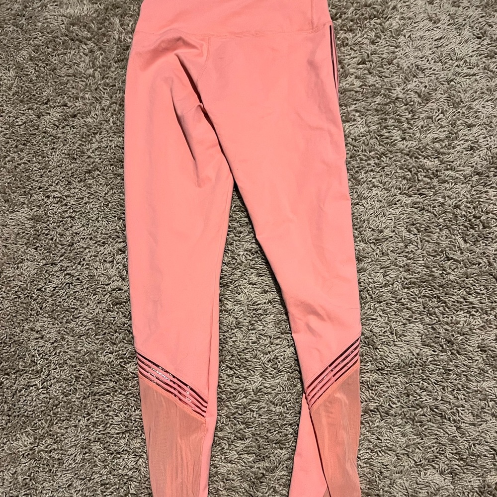 Pink Fabletics Leggings With Mesh Side And Calf - image 2